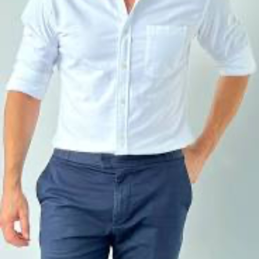 Teddy Stratford NYC   Zip Fit Shirt - Blue Oxford NWT Size XL